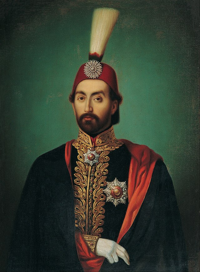لوحة شخصية للسُّلطان العُثماني عبد المجيد الأوَّل معروضة في مُتحف بيرا