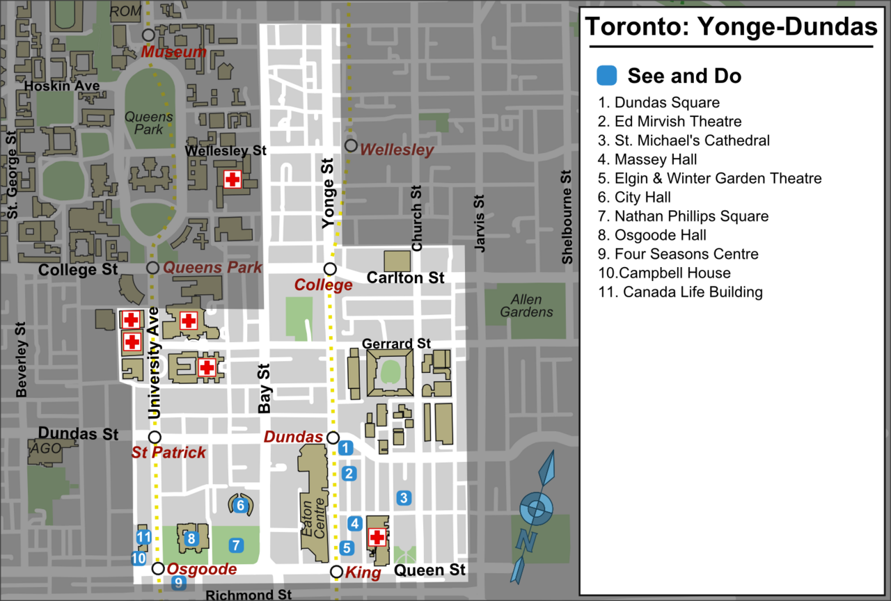 TOR WV yonge-dundas district map