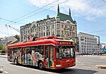 AKSM-321 in Terazije, in front of the Hotel Moskva