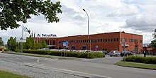 The main factory building of Tetra Pak, located in the south of Lund. TetraPakLund.jpg