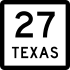 Markierung des State Highway 27