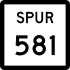 State Highway Spur 581 markør