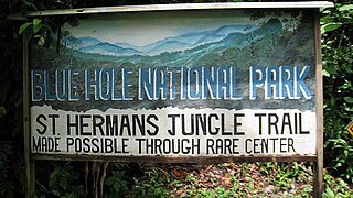 <span class="mw-page-title-main">St. Herman's Blue Hole National Park</span> National park in Belize