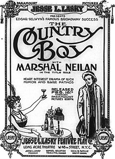 <i>The Country Boy</i> (film) 1915 film by Frederick A. Thomson