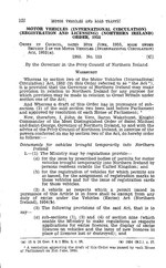 Миниатюра для Файл:The Motor Vehicles (International Circulation) (Registration and Licensing) Order (Northern Ireland) 1955 (NISRO 1955-113).pdf
