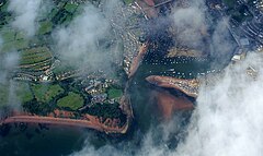 Aerial photograph of Shaldon and Teignmouth