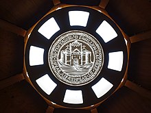 Replica of the borough seal Tintagel-visitor-centre.jpg