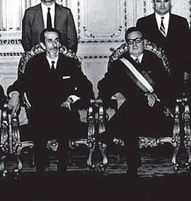 Jose Toa (vänster) och Salvador Allende