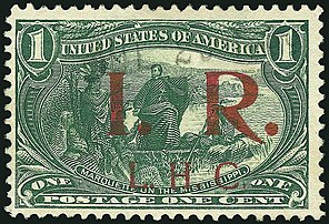 Trans-Mississippi issue overprinted IR TransMississippi overprint revenue 1c 1898.jpg