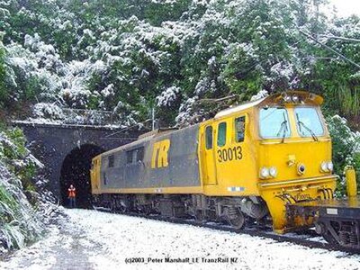 EF 30013 on the NIMT in bumble bee livery