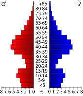 Bevolkingspiramide Teller County