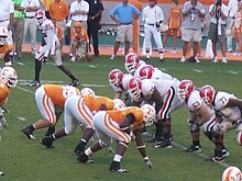Tennessee must replace two starters at defensive end in 2008. UTDLineUGA07.jpg