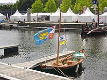 Saint Pierre and Miquelon flag at Vannes Vannes, semaine du golfe 2015 (2).JPG