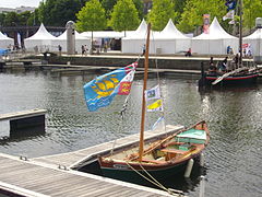 Saint Pierre and Miquelon flag at Vannes