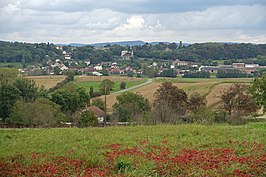 Gezicht op Vaux-les-Prés