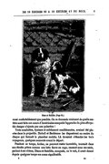 aussi confortablement que possible. On se demande vraiment de quelle matière sont faits ces cœurs d’Américains auxquels l’approche du plus effroyable danger n’ajoute pas une pulsation ! Trois couchettes, épaisses et solidement conditionnées, avaient été placées dans le projectile. Nicholl et Barbicane les disposèrent au centre du disque qui formait le plancher mobile. Là devaient s’étendre les trois voyageurs, quelques moments avant le départ. Pendant ce temps, Ardan, ne pouvant rester immobile, tournait dans son étroite prison comme une bête fauve en cage, causant avec ses amis, parlant à ses chiens, Diane et Satellite, auxquels, on le voit, il avait donné depuis quelque temps ces noms significatifs.