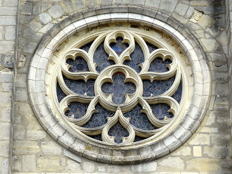 File:Verrières-le-Buisson (91), église Notre-Dame-de-l'Assomption, nef, rosace occidentale.jpg