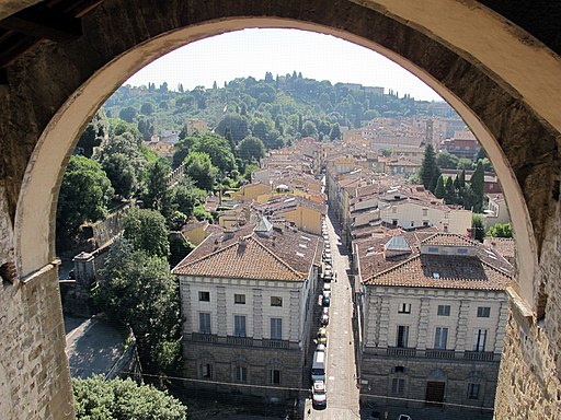 Via San Niccolòa, veduta dalla Torre di San Niccolò