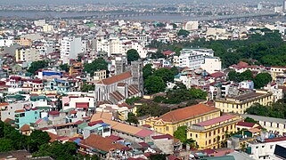 View of Hanoi with St. Joseph's Cathedral and Chuong Duong Bridge.jpg