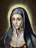 Miniatura para Virgen María - Mater dolorosa (El Greco, tipo I)