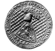 Władysław I Oświęcimski мөрі 1317. PNG