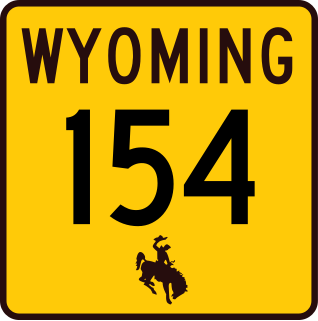 <span class="mw-page-title-main">Wyoming Highway 154</span>