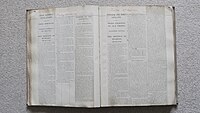 Pages from a War News clippings book