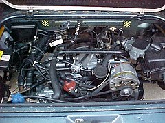 Volkswagen Wasserboxer four-cylinder rear engine in a Volkswagen Type 2 (T3)