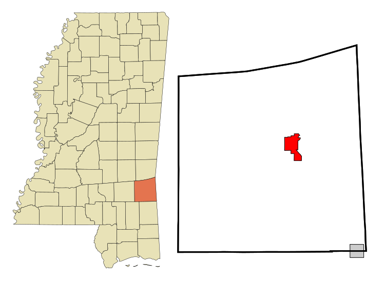 File:Wayne County Mississippi Incorporated and Unincorporated areas Waynesboro Highlighted.svg