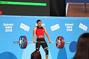 Deutsch: Gewichtheben bei den Olympischen Jugendspielen 2018; Tag 2, 10. Oktober 2018; Jungen 62 kg English: Weightlifting at the 2018 Summer Youth Olympics at 8 October 2018 – Boys' 62 kg