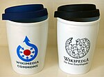 WP and Commons plastic cups w/ lids