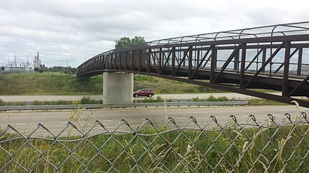 Wild Goose Trail pedestrian bridge over I-41