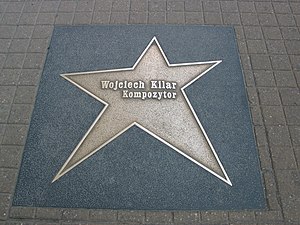 Łódź Walk of Fame - Wojciech Kilar