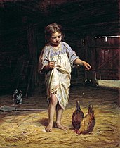 Chica con pollos (anteriormente 1901)