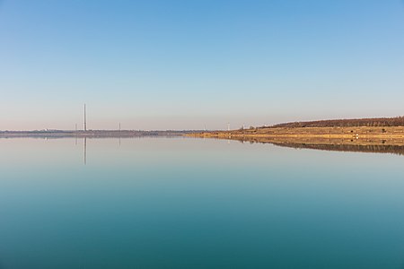 Zwenkauer See is a lake near the city of Leipzig, Saxony, Germany