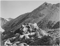 "Peak near Rac Lake, Kings River Canyon (Proposed as a national park)," California, 1936., ca. 1936 - NARA - 519915.tif