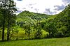 Ruine Sperberseck auf der Kuppe des Bergsporns