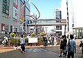 JR町田駅北口から駅周辺を望む（屋根設置前）