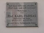 Karl Farkas - Gedenktafel
