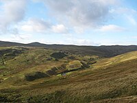 The river upstream from Glen Garnock.