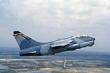 124th TFS Ling-Temco-Vought A-7K Corsair II, AF Ser. No. 81-0077, about 1987 124th Tactical Fighter Squadron A-7K Corsair II 81-0077.jpg