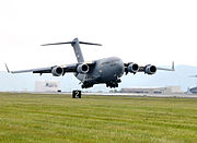137th Airlift Squadron - C-17 Globemaster III arriving