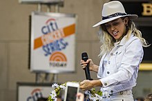 Cyrus performed the single on the Today Show on May 26, 2017. 170526-N-EO381-074 Miley Cyrus on Today show.jpg
