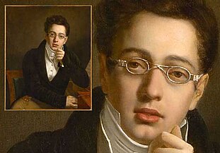 „Schubert-Brille“ Der junge Schubert, Anfang des 19. Jahrhundert, K-Steg