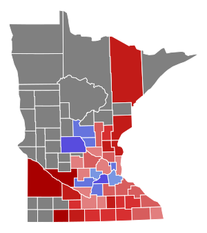 1865 Minnesota gubernatorial election results map by county.svg