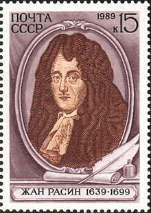 Jean Racine on the 1989 USSR commemorative stamp