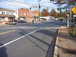 Route 108 in Sandy Spring, Maryland, in November 2006.