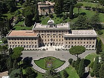 Palazzo del Governatorato e scorcio dei Giardini Vaticani