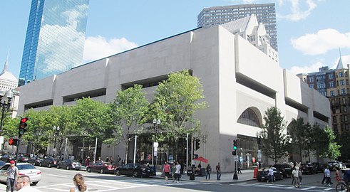 The Johnson Building at Boston Public Library, Boston, Massachusetts (1972) after its 2016 renovation