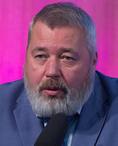 Editor-in-chief Dmitry Muratov, who was awarded the 2021 Nobel Peace Prize
